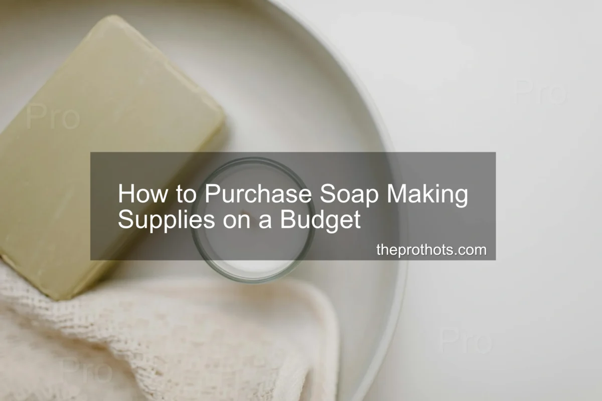 How to Purchase Soap Making Supplies on a Budget