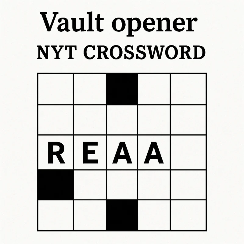 Vault Opener NYT Crossword
